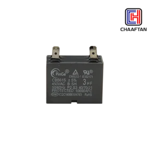 خازن فن 3 میکروفاراد PinGe