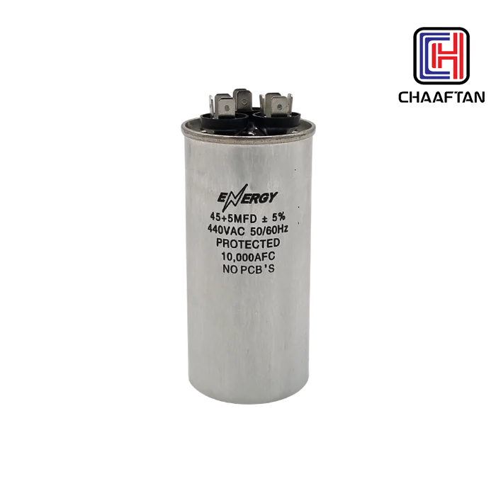 خازن 5+45 میکروفاراد 3 پایه انرژی (Energy)