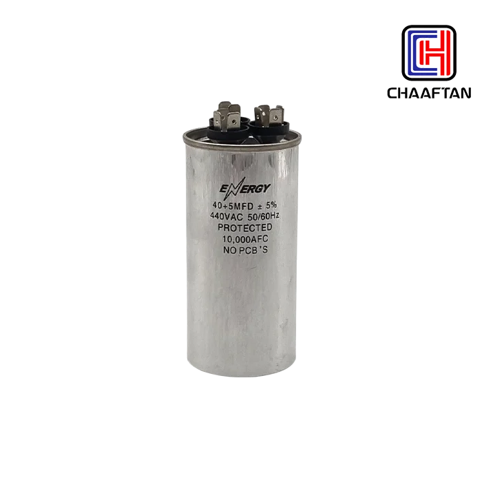 خازن 5+40 میکروفاراد 3 پایه انرژی (Energy)